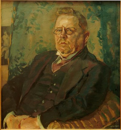マックスハルベの肖像 作： Albert Weisgerber
